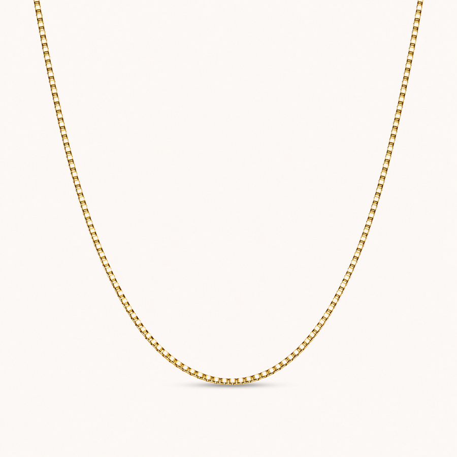 Box Necklace Gold