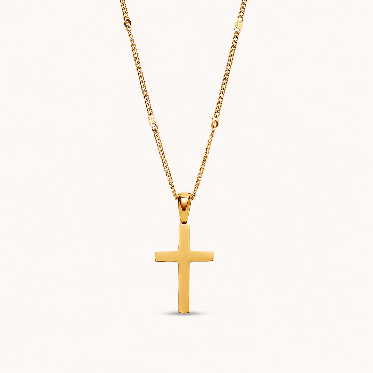 Cross Necklace Gold