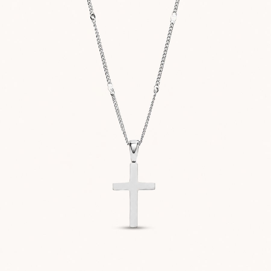 Cross Necklace Silver