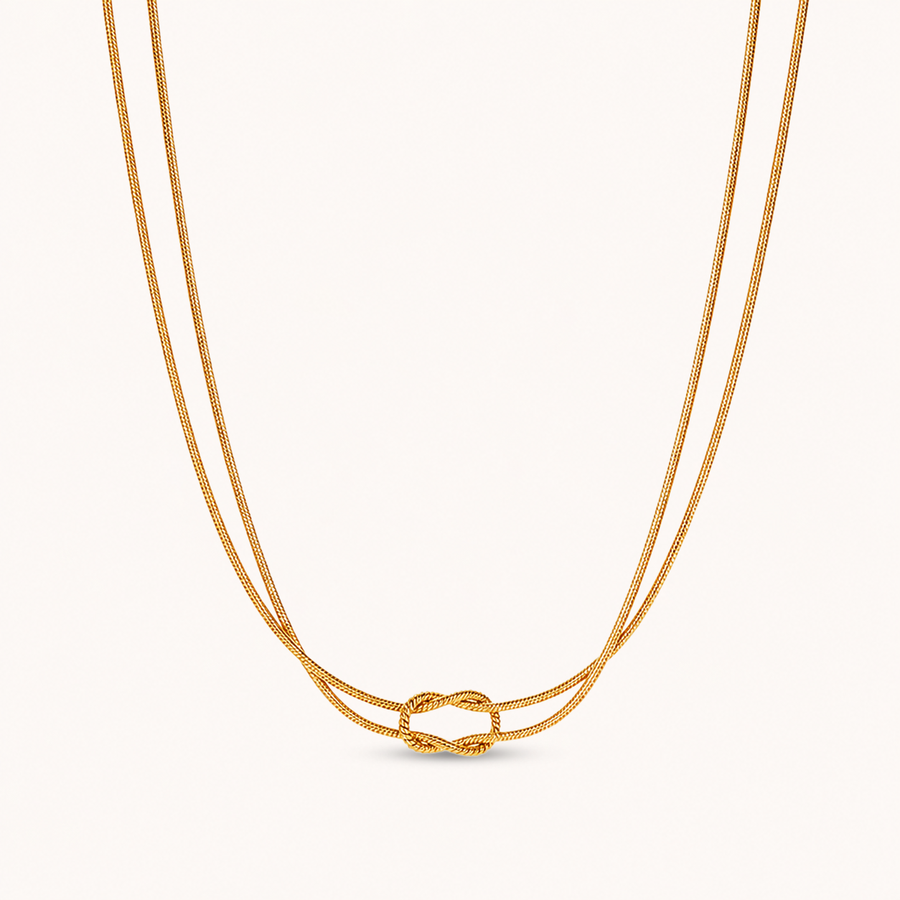 Lace Necklace Gold