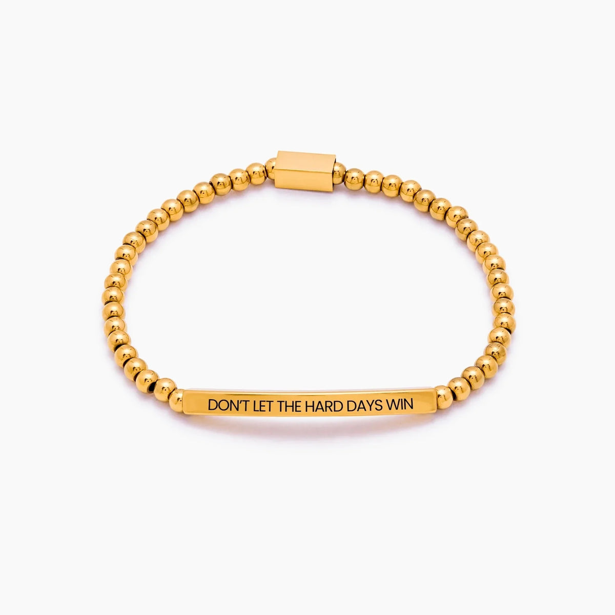 Don't Let The Hard Days Win Beaded Bracelet
