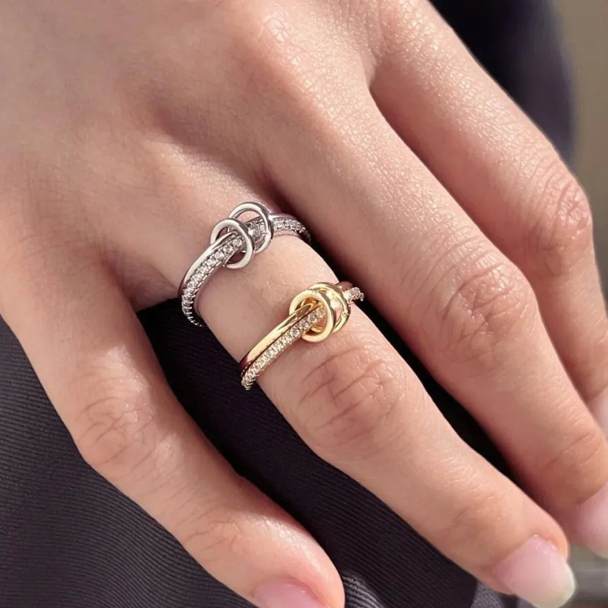 Adela Stacked Diamond Ring