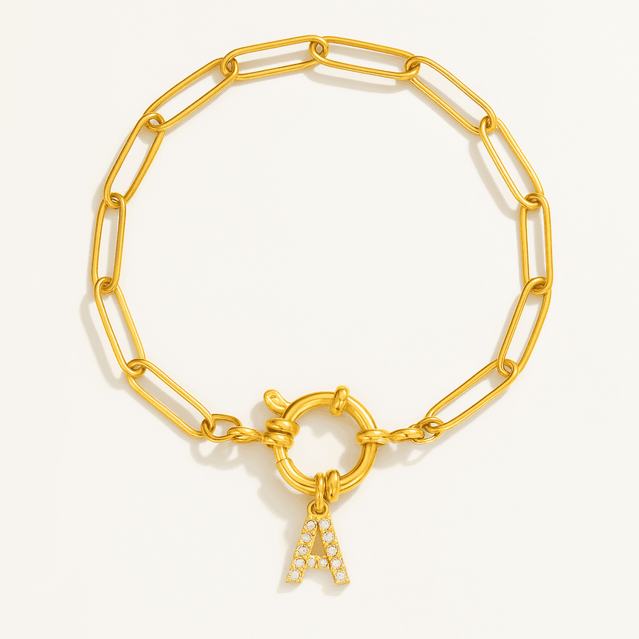 INITIAL CHARM BRACELET