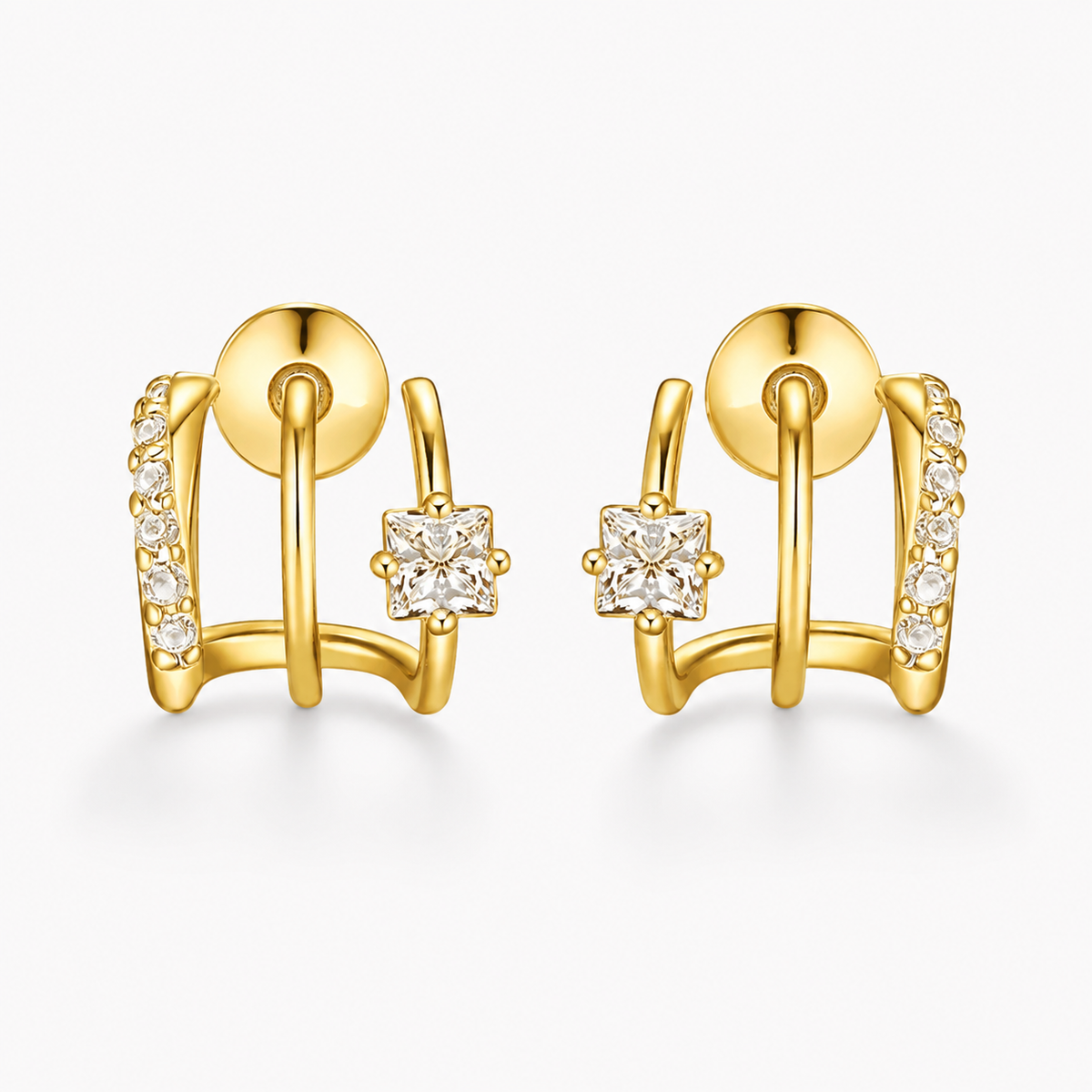 ALARA TRIPLE STACK EARRINGS