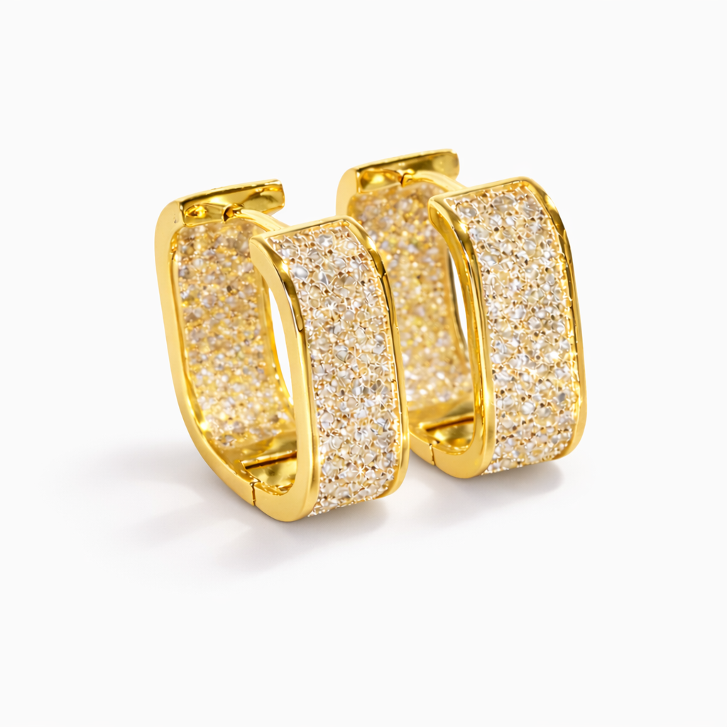 ALYRA SQUARE CZ HOOPS