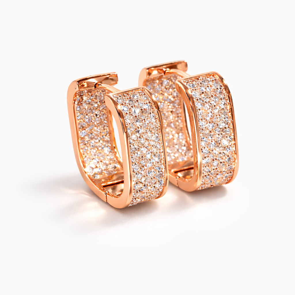 ALYRA SQUARE CZ HOOPS