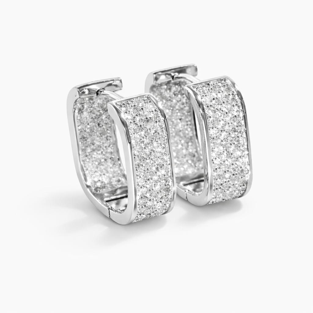 ALYRA SQUARE CZ HOOPS