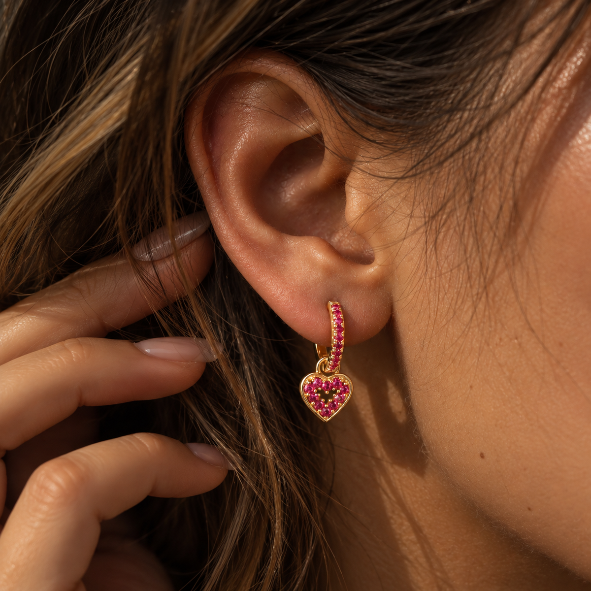 Bella Heart Earrings