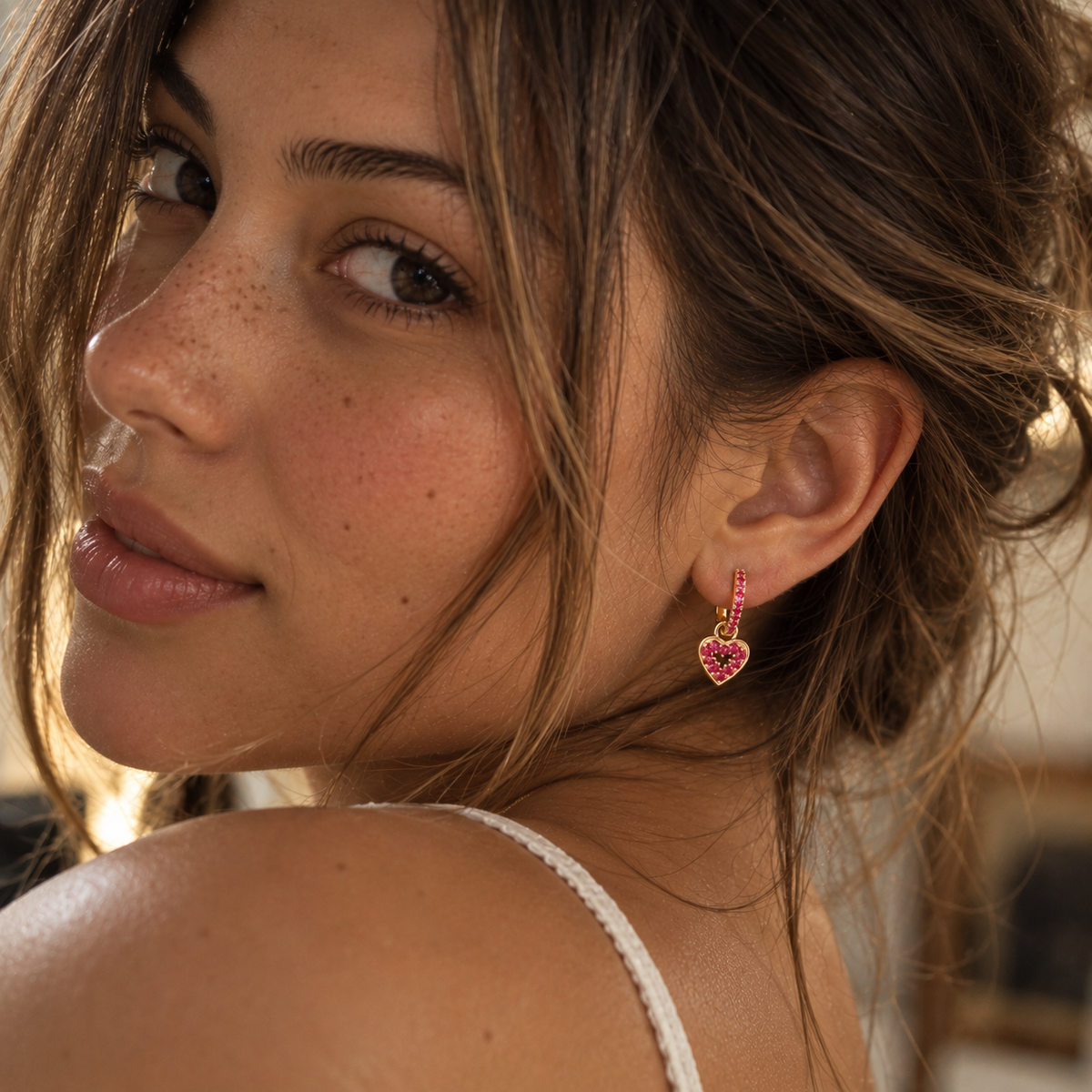 Bella Heart Earrings