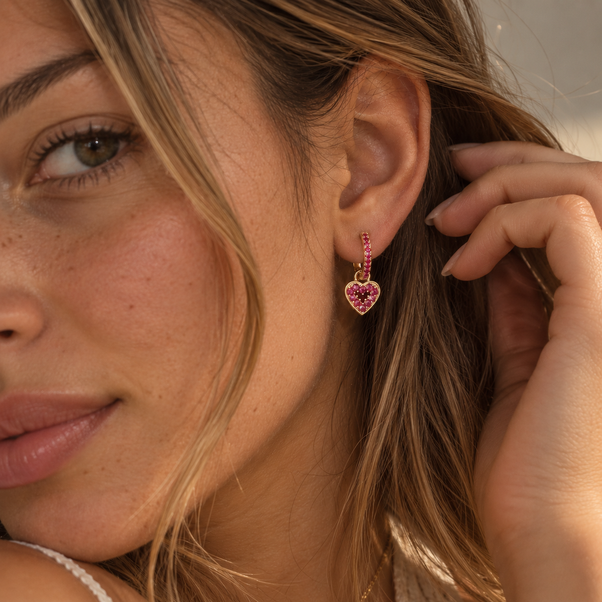 Bella Heart Earrings
