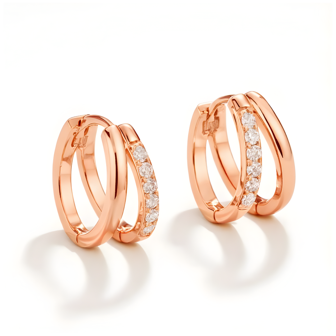ELINA DOUBLE HOOP EARRINGS