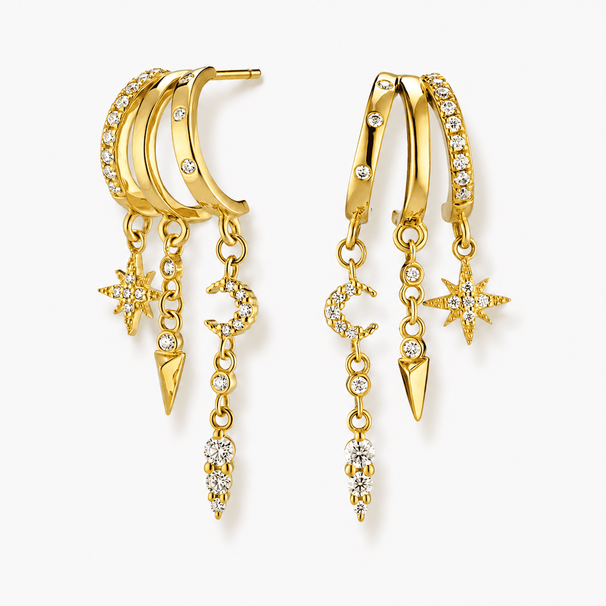 ESTELLE 3-IN-1 EARRINGS