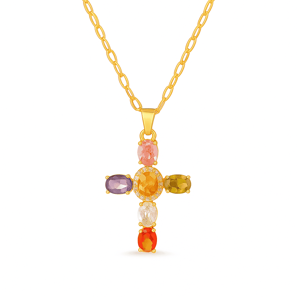 ELISE CROSS NECKLACE
