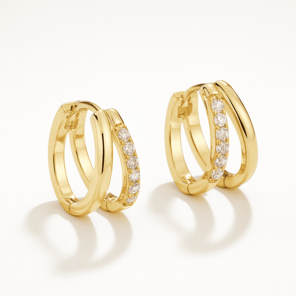 ELINA DOUBLE HOOP EARRINGS