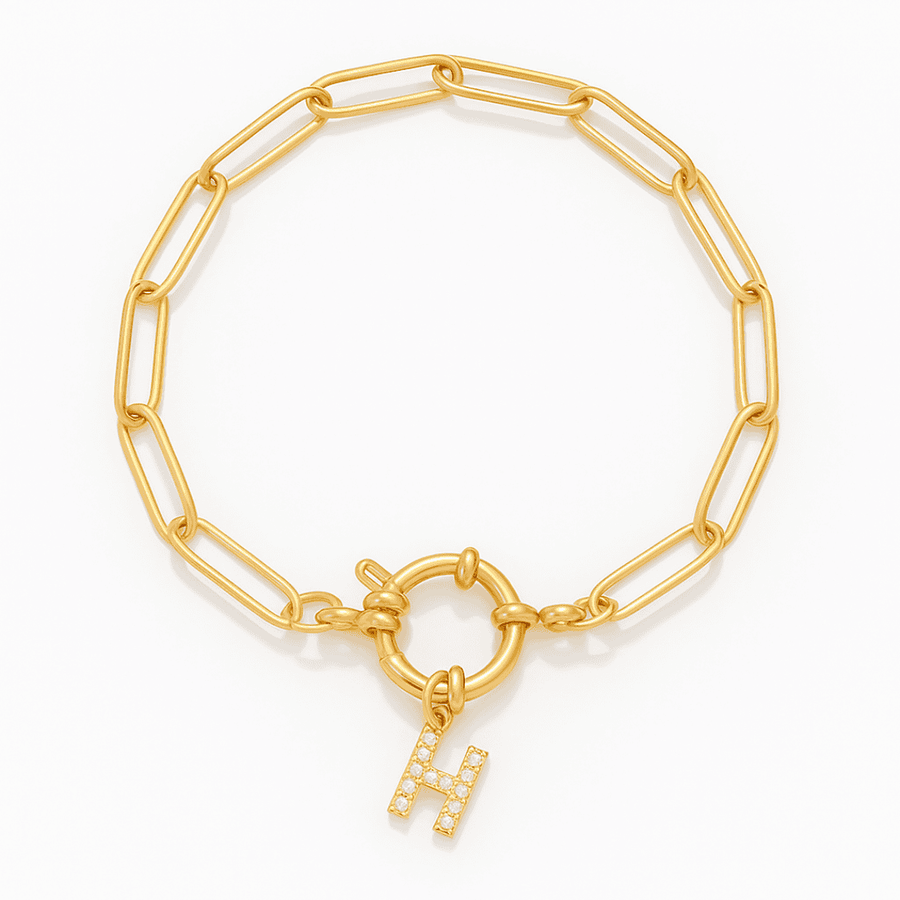 INITIAL CHARM BRACELET