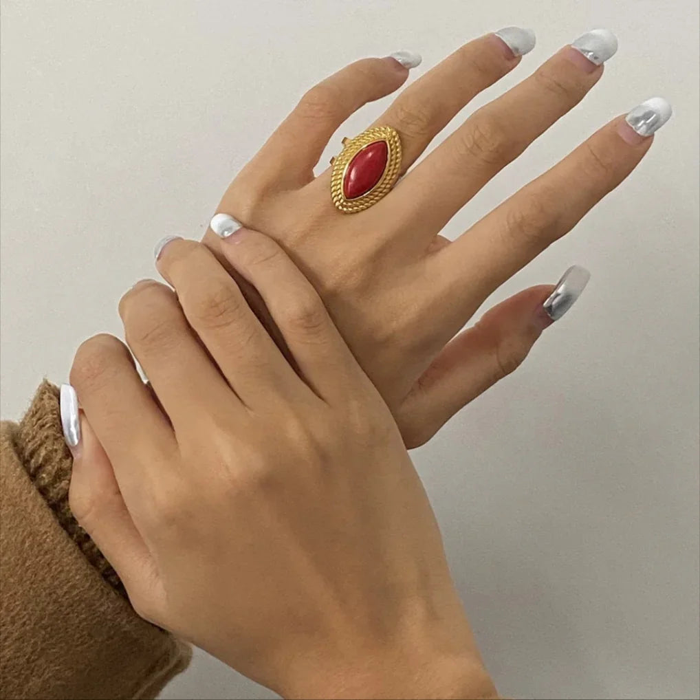 Heidi Marquise Gold Ring