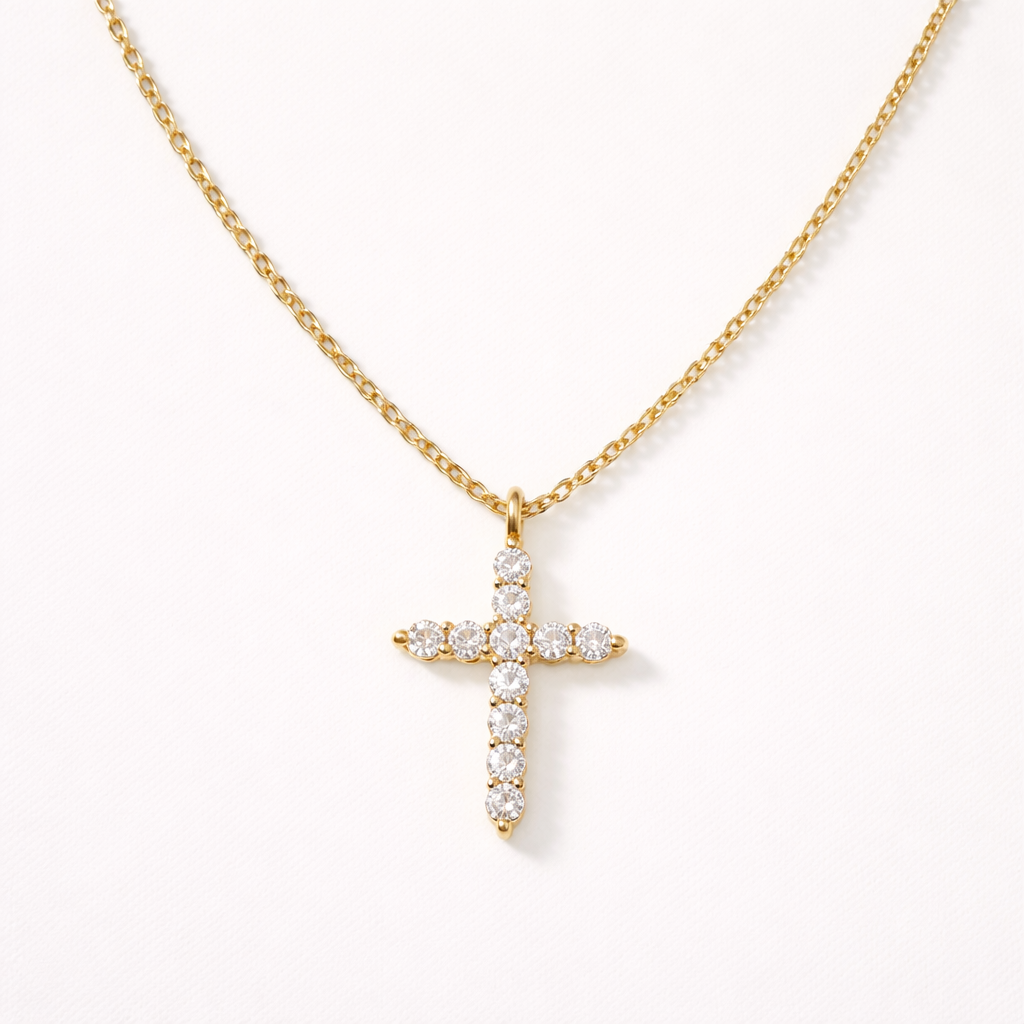 LUMIÈRE CROSS NECKLACE