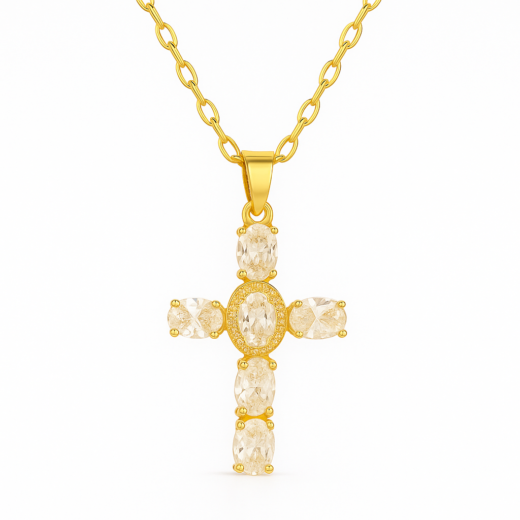 ELISE CROSS NECKLACE