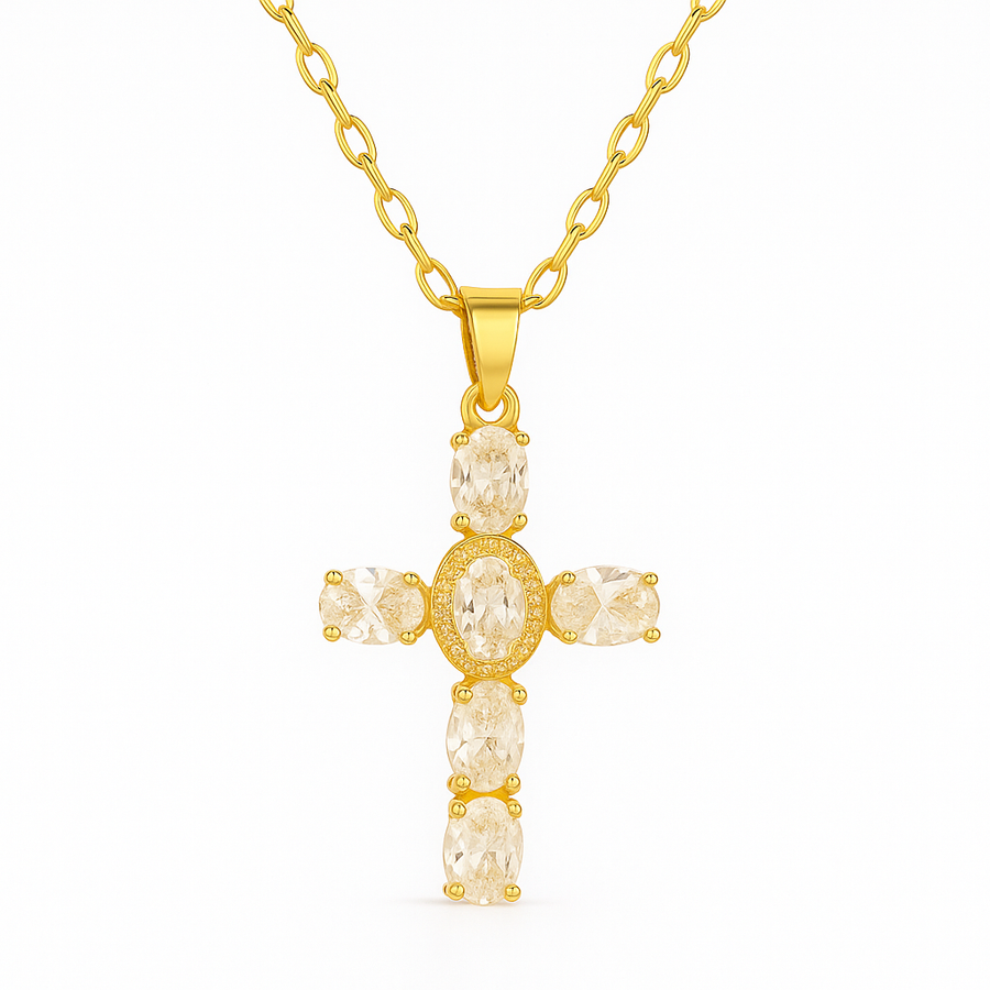 ELISE CROSS NECKLACE