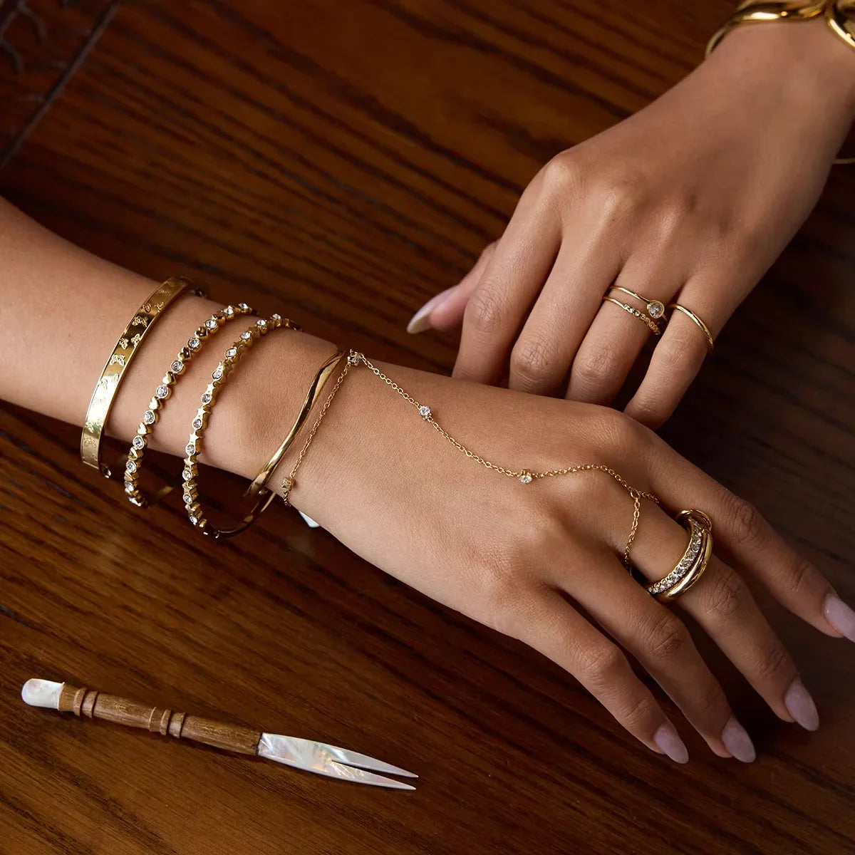 Cressida Diamond Hand Chain