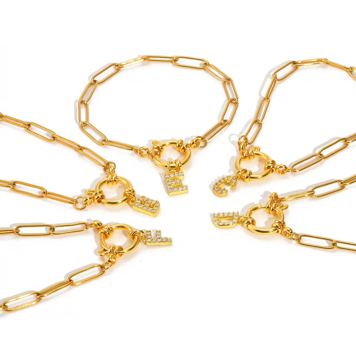 INITIAL CHARM BRACELET