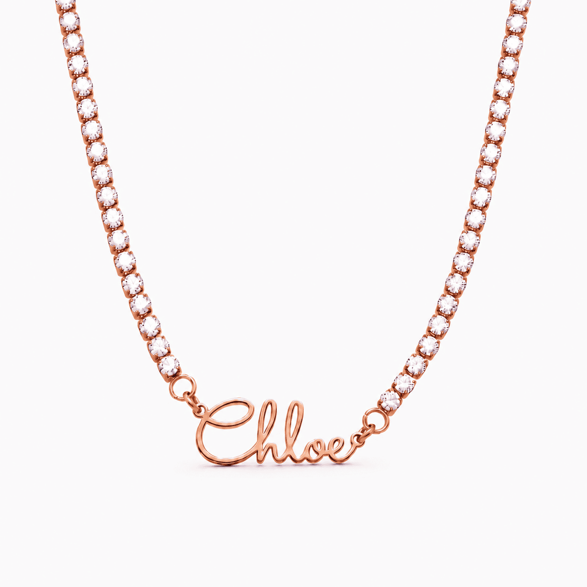 Élan Signature Name Tennis Necklace