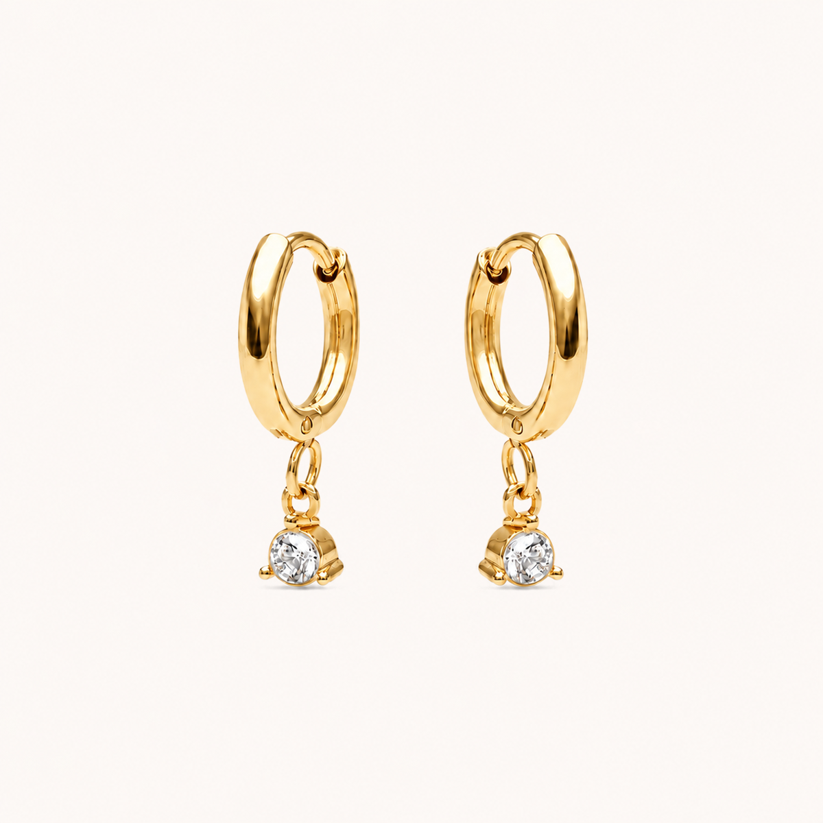 Diamond Drop Earrings Gold