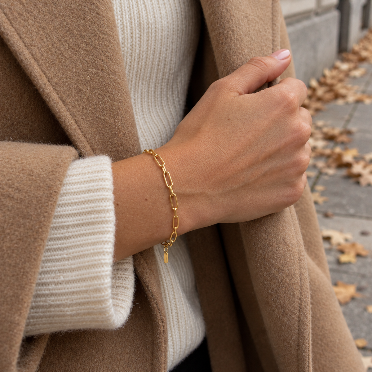 Paperclip Bracelet Gold