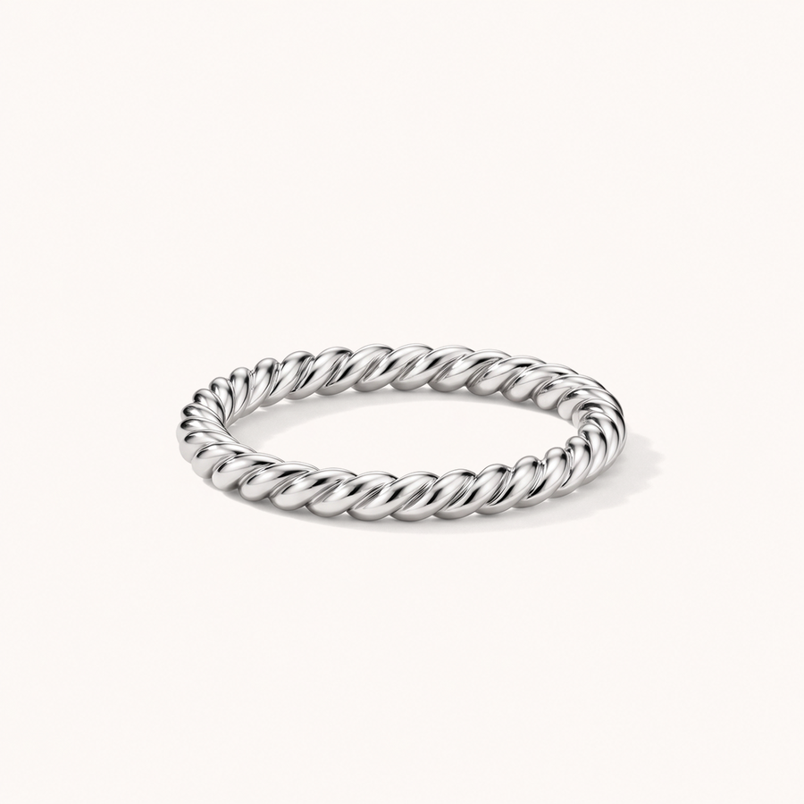 Rope Ring Silver