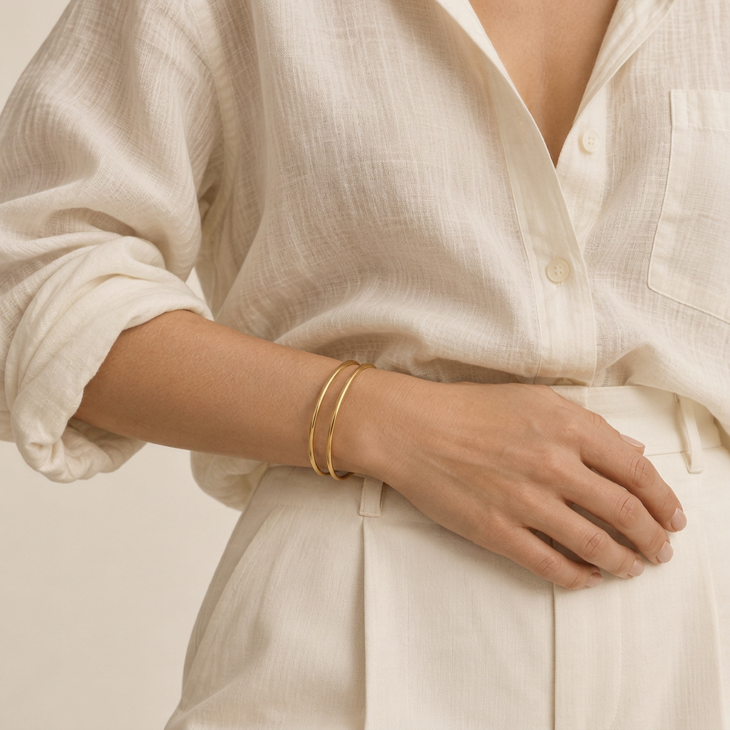 Aurelle Gold Bangle