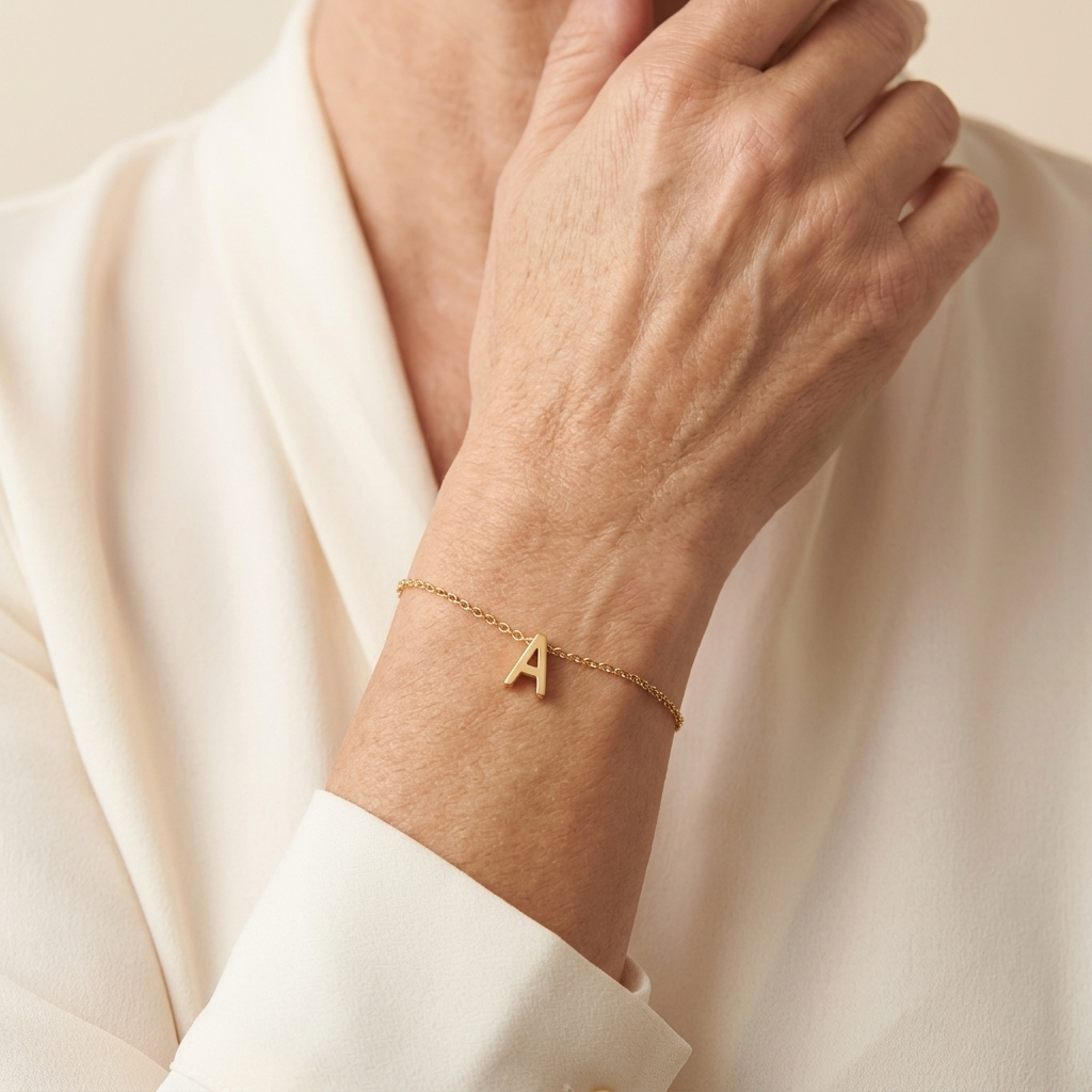 Delicate Initial Bracelet