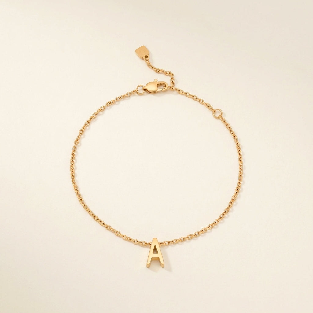 Delicate Initial Bracelet