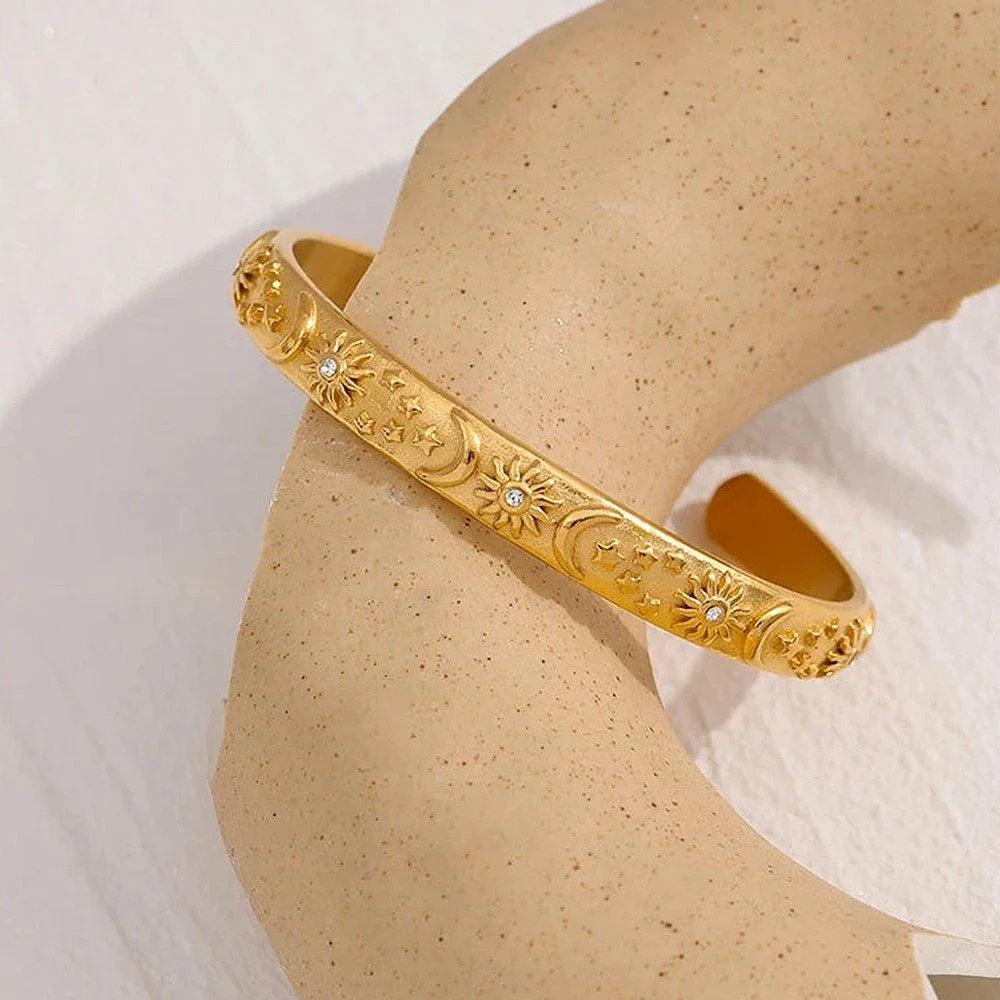 Celestia Engraved Cuff
