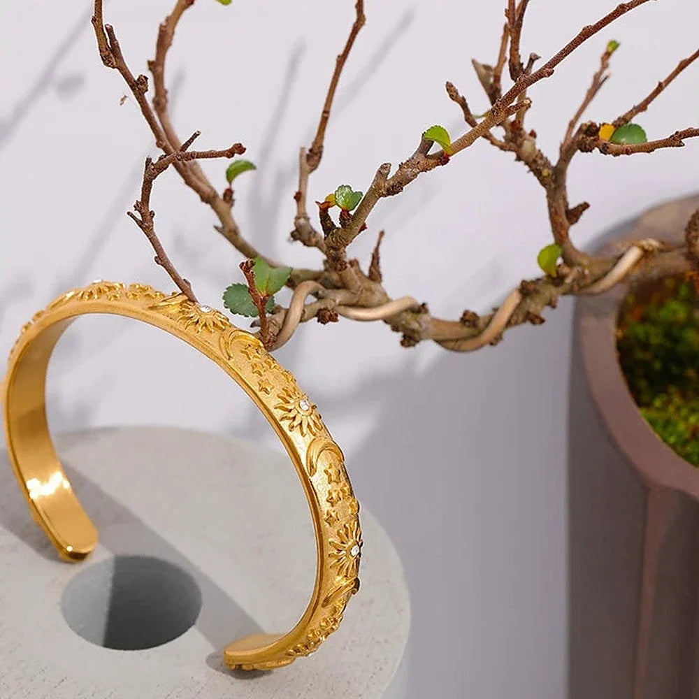 Celestia Engraved Cuff