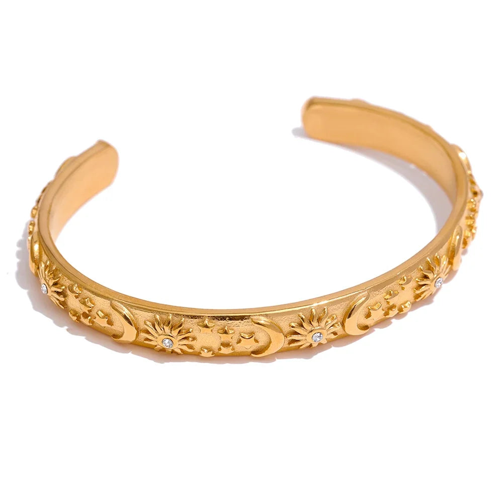 Celestia Engraved Cuff